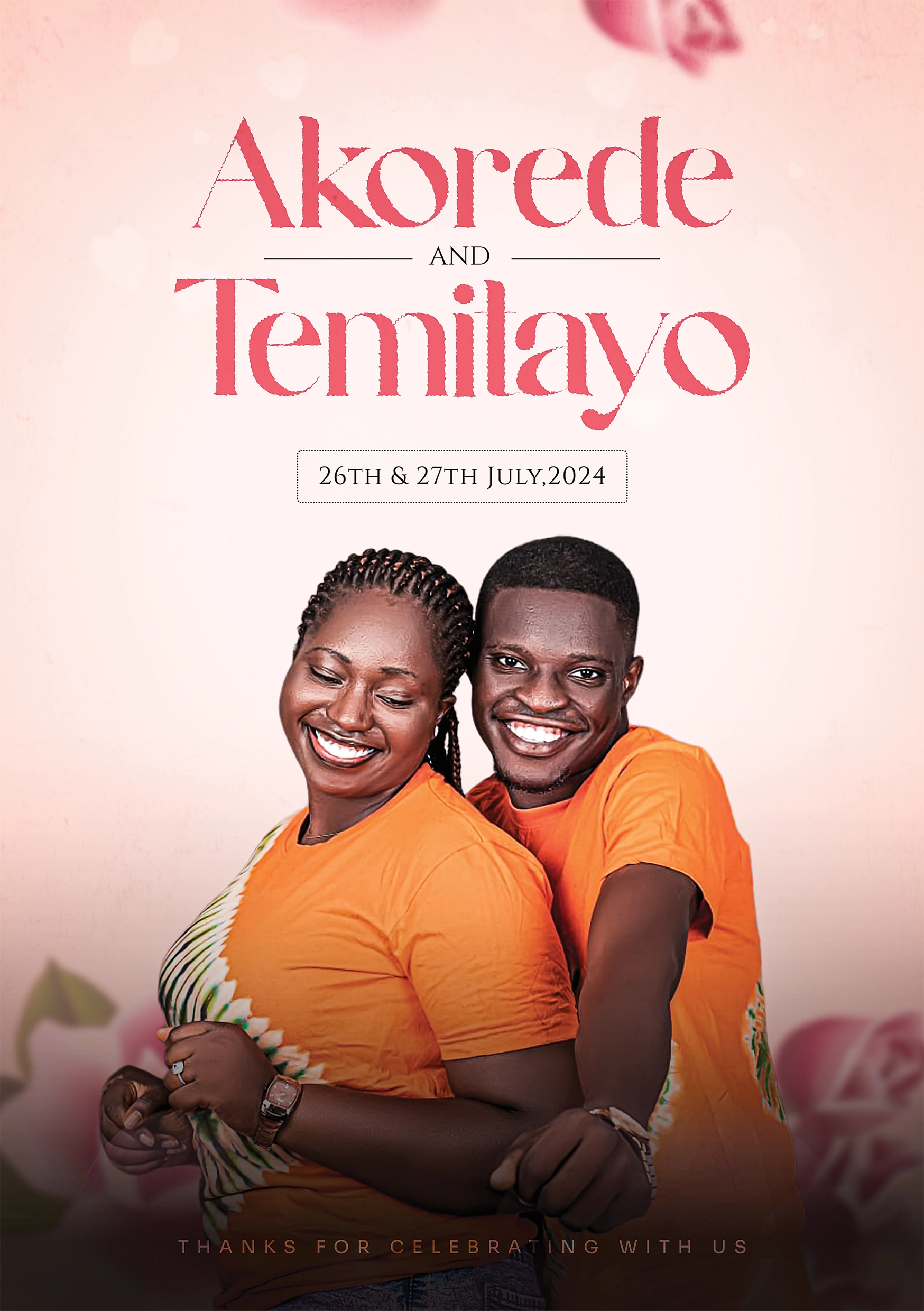 a wedding branding designs done for a couple in 2024